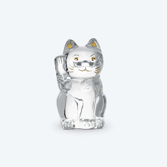 Baccarat Cat Maneki Neko Figurine 2607786