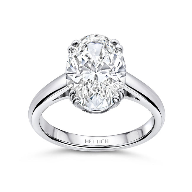 4.04ct Oval Brilliant Cut Diamond Ring