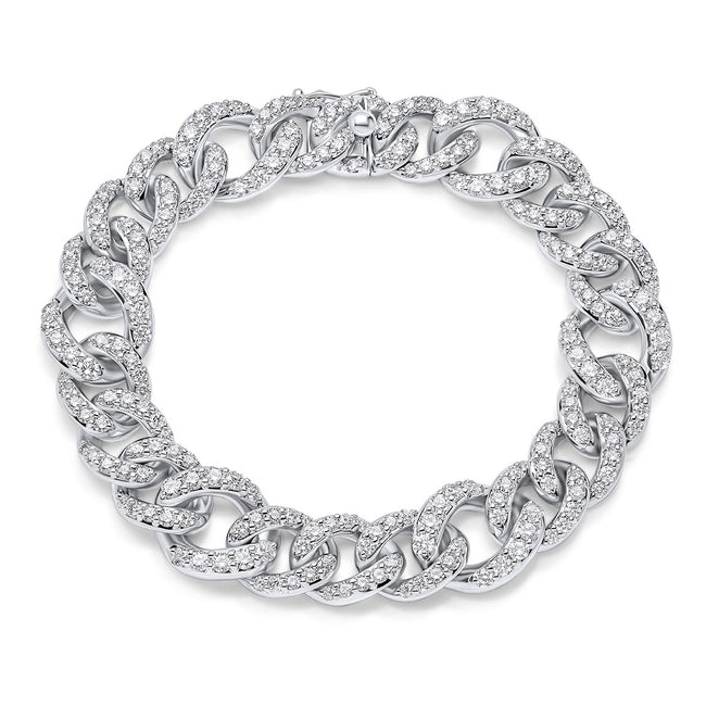 Diamond 7.56ct Link Bracelet