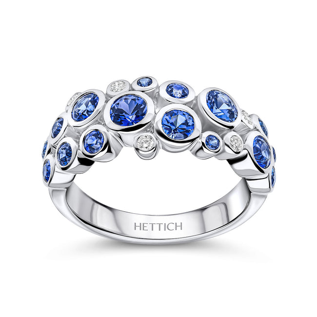 Sapphire 1.74ct and Diamond Dress Ring