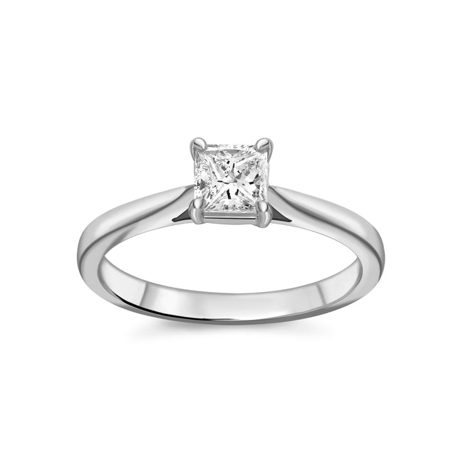 0.53ct Princess Cut Diamond Ring