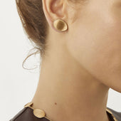 Lunaria Gold Small Stud Earrings