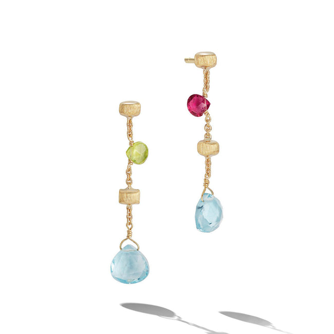 Paradise Mini Multicoloured Topaz Earrings
