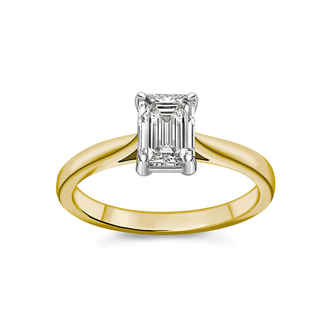 0.50ct Emerald Cut Diamond Ring
