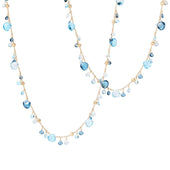 Paradise Mixed Topaz Long Necklace