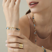 Paradise Mixed Topaz Single-Strand Bracelet