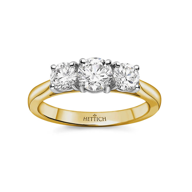 2.61ct Round Brilliant Cut Diamonds Three Stone Ring