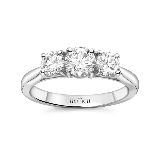 1.03ct Round Brilliant Cut Diamonds Three Stone Ring