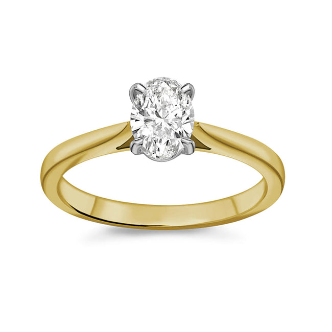 0.50ct Oval Brilliant Cut Diamond Ring