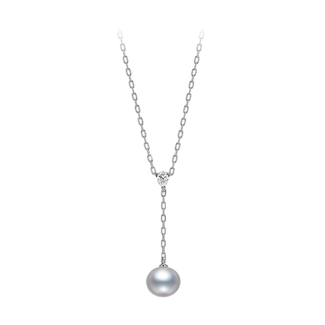 Mikimoto Pearl and Diamond Pendant